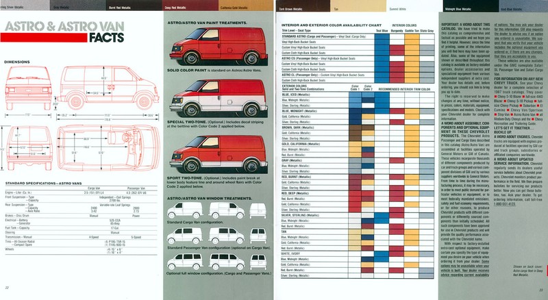 1985 Chevrolet Astro Van Brochure Page 11